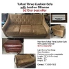 Sofa with Leather Ottoman $275